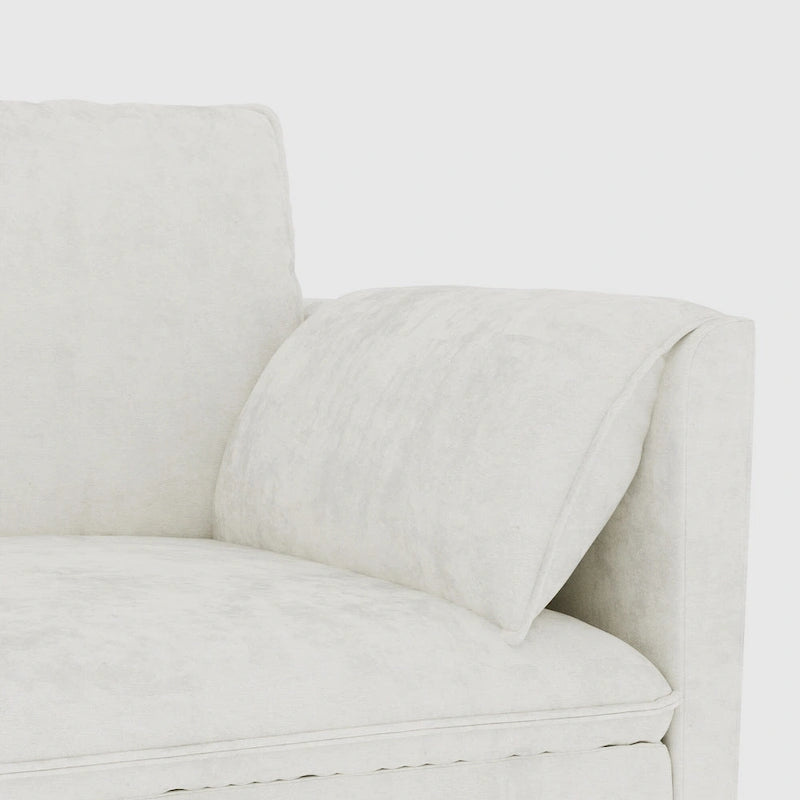 U-Shaped Sectional Sofa with Chaise Lounges and Armrest Storage Pocket Gray