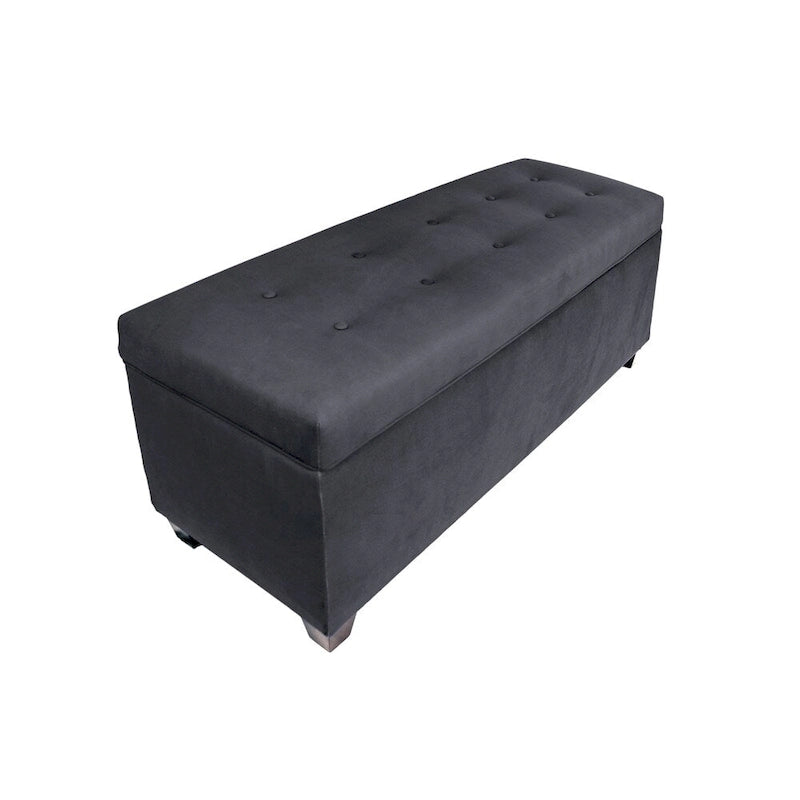 Lift Top Storage Bench Dual Compartment Shoe and Linen Organizer Brown