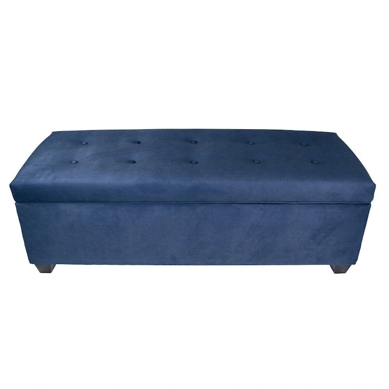 Lift Top Storage Bench Dual Compartment Shoe and Linen Organizer Brown