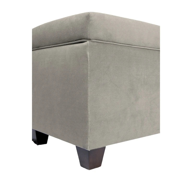 Lift Top Storage Bench Dual Compartment Shoe and Linen Organizer Brown