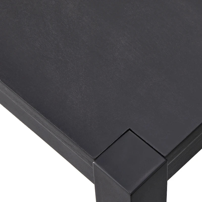 Rustic Solid Wood Dining Bench Brown Black Farmhouse Style