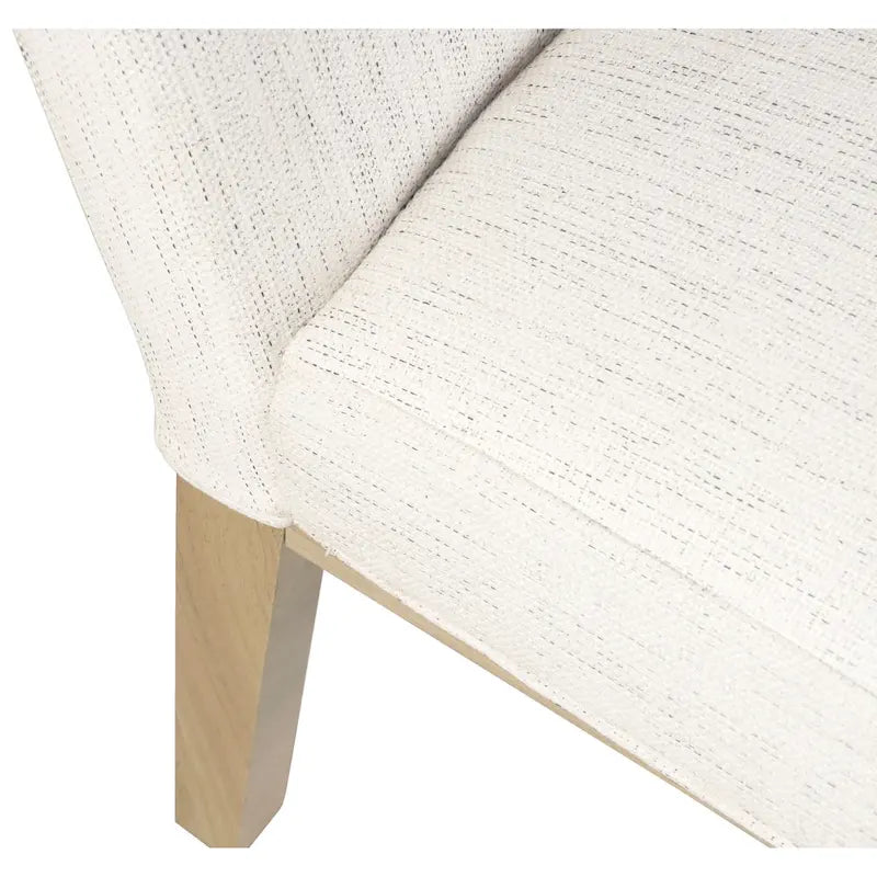 Modern Upholstered Dining Chair with Wood Legs Camel Faux Leather