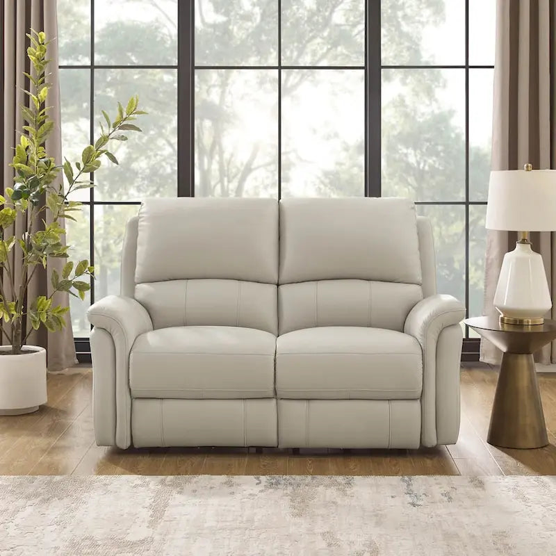 Vanilla Zero Gravity Power Reclining Top Grain Leather Loveseat