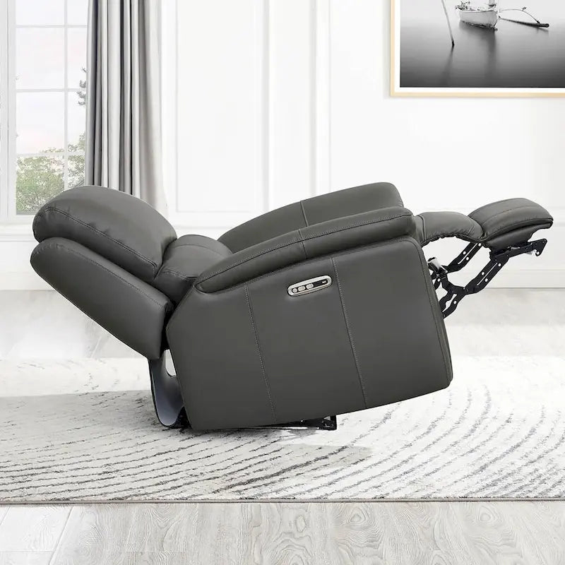 Vanilla Zero Gravity Power Reclining Top Grain Leather Loveseat