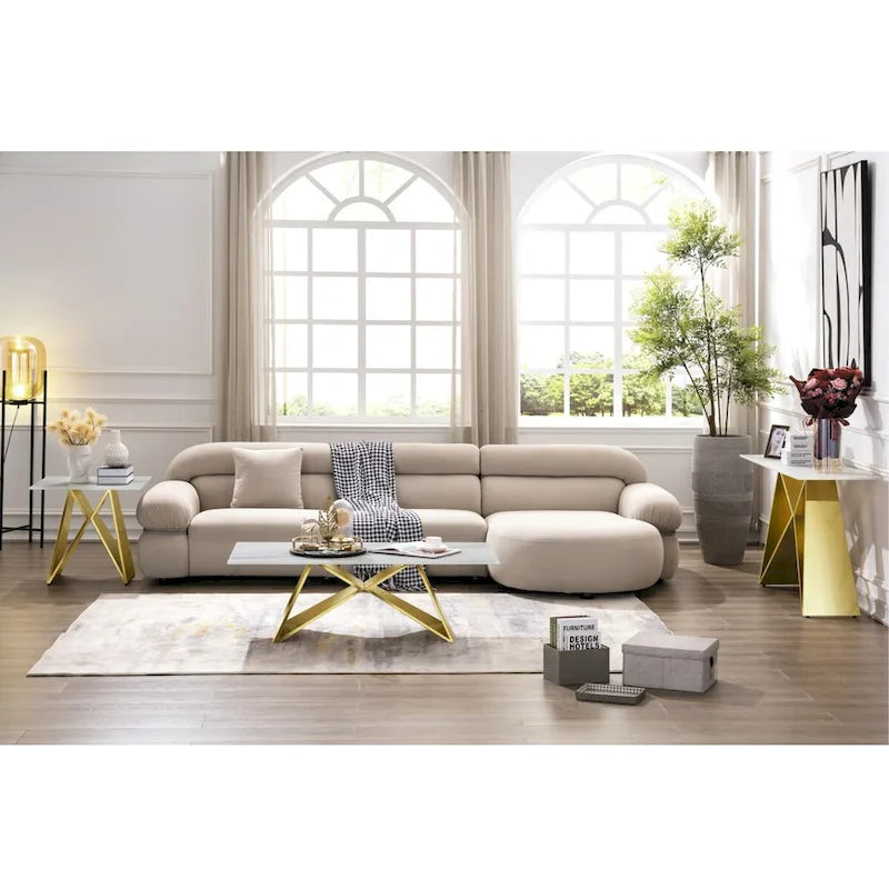 White Marble Top Geometric X-Base Console Table Silver Gold Metal Entryway Sofa